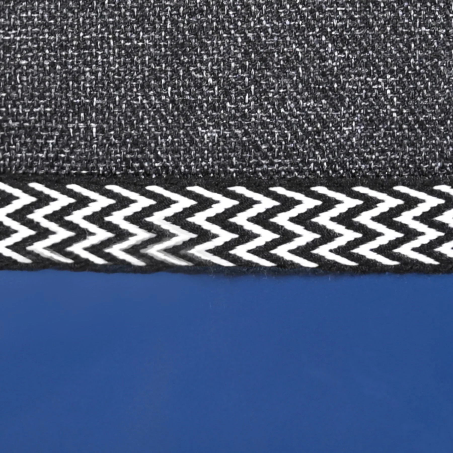 Black Blue Jute Lunch Bag - Image 8