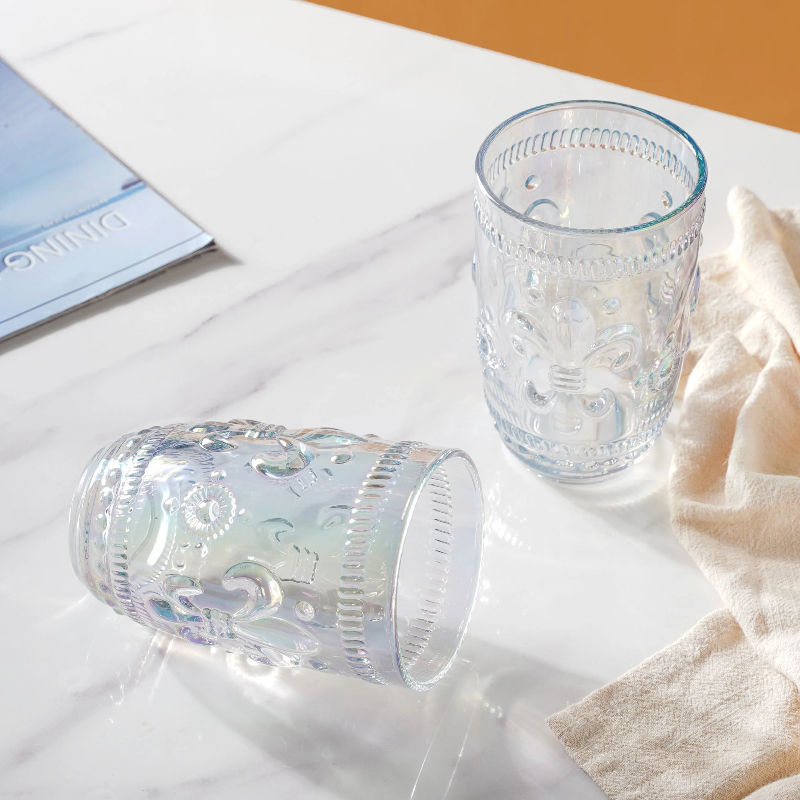 Colored Drinking Glass Set of 2 - Image 3