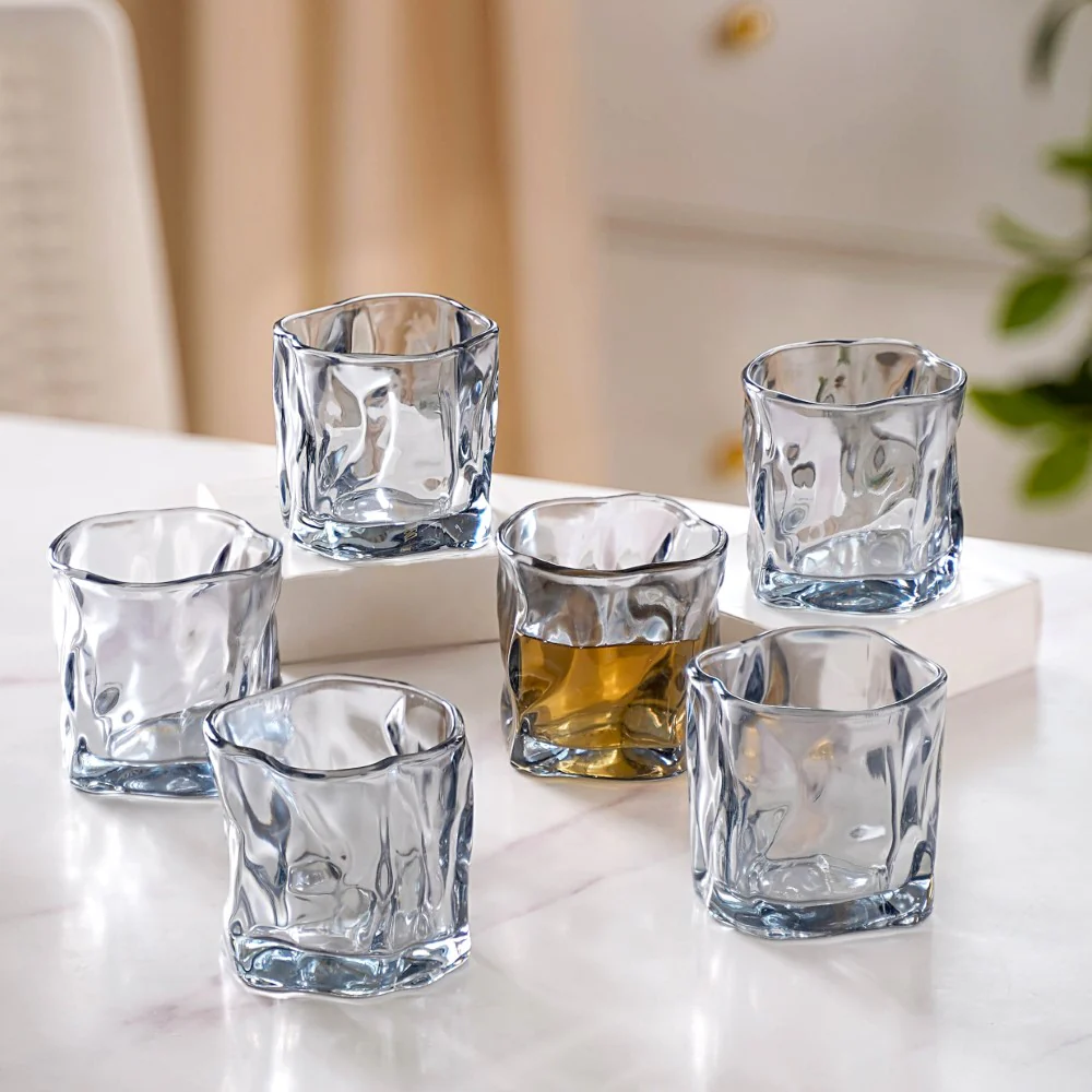 Crystal Water Glass Grey Set of 6 - Image 4