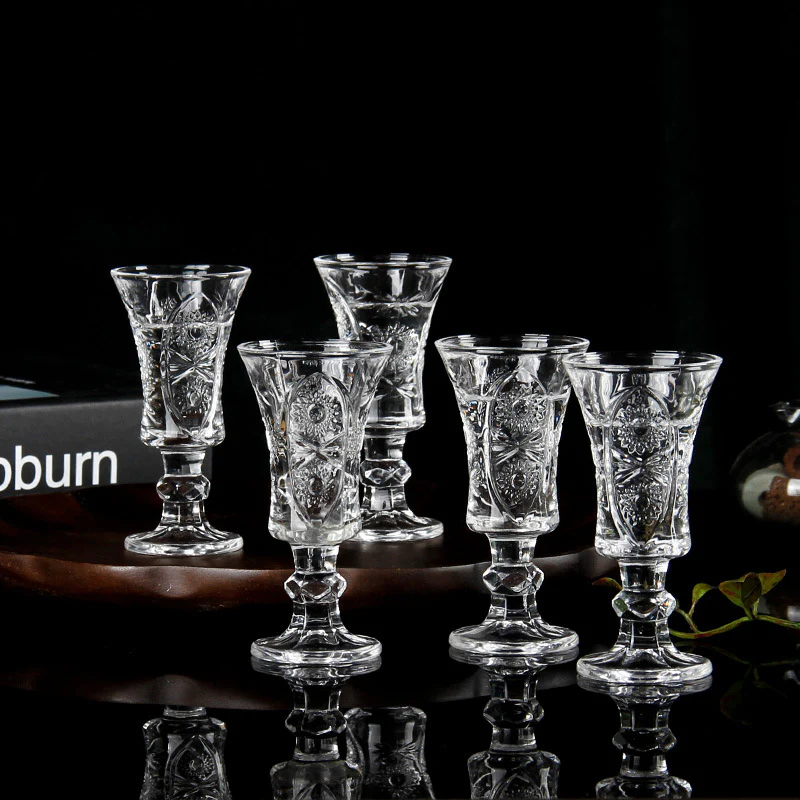 Designed Small Stemmed Glass Set of 2 - Image 9