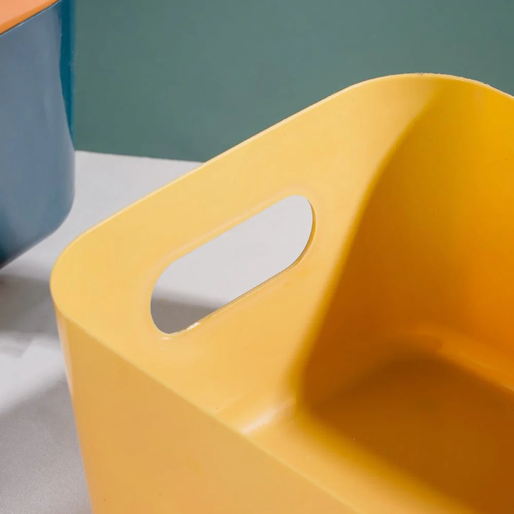 Essentials Storage Basket Yellow Set Of 2 11 Inch - Image 11