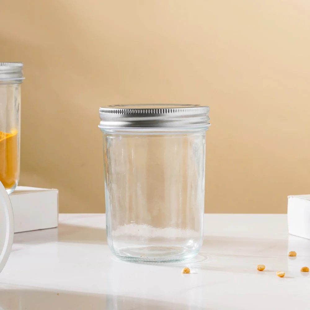 Glass Storage Jars With Lid Set Of 6 Large 400ml - Image 10