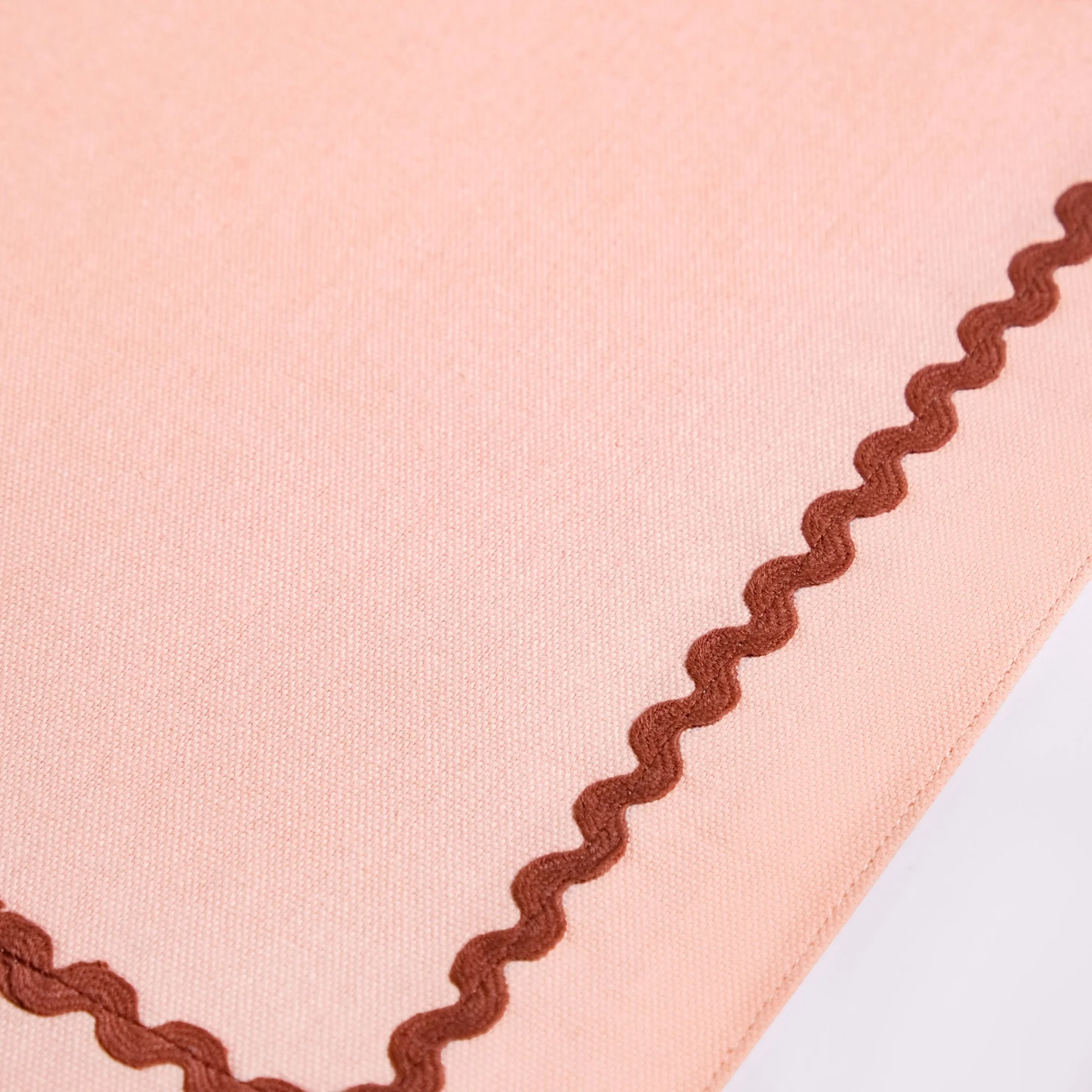 Madeline Peach Set Of 4 Reversible Cotton Placemats - Image 6