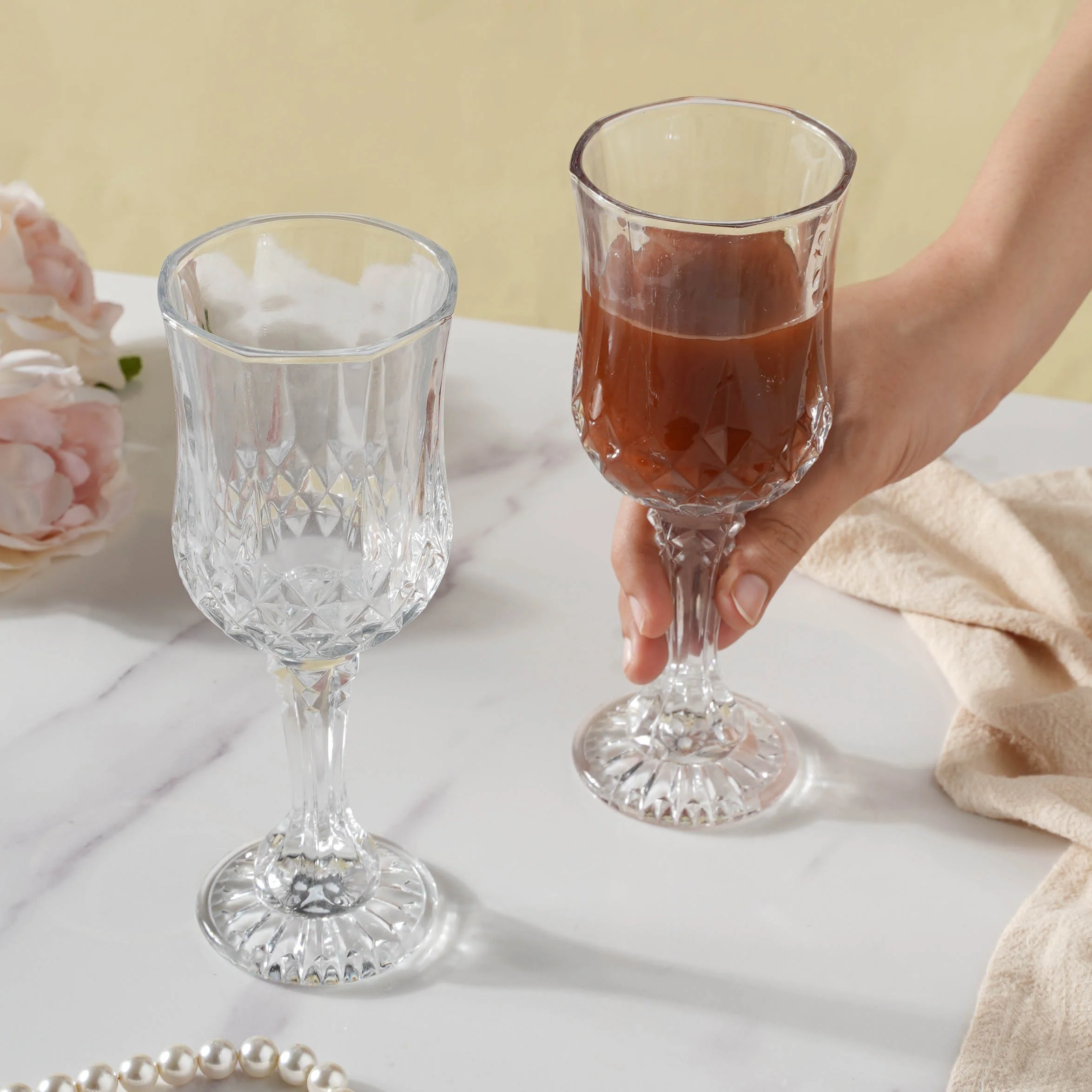 Nick and Nora Glass Set of 2 - Image 3