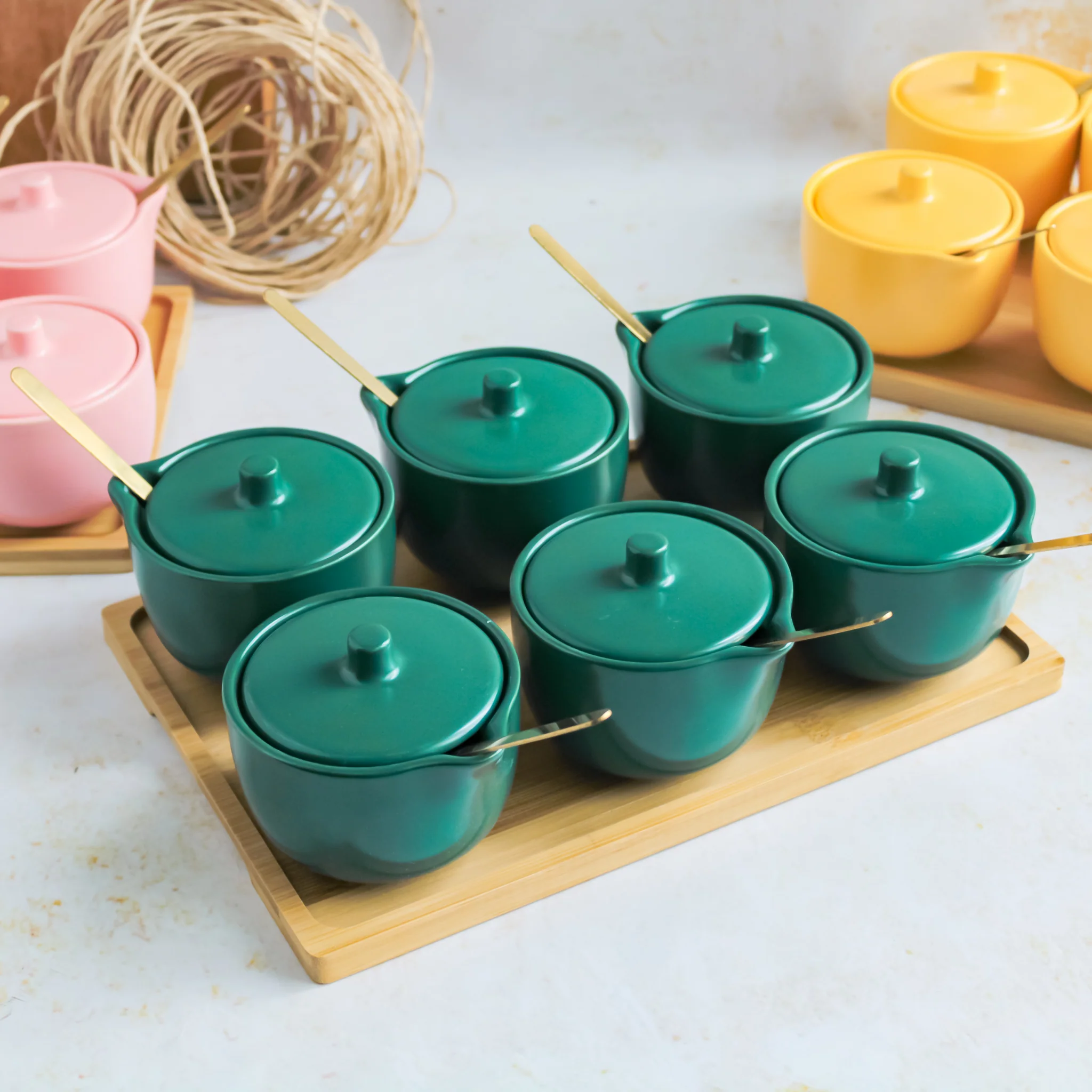 Pickle Jars With Tray Set of 6 - Image 15