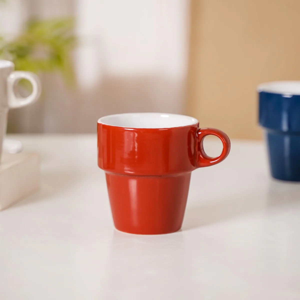 Stackable Cups Set of 6 Multicolour With Box 250ml - Image 10