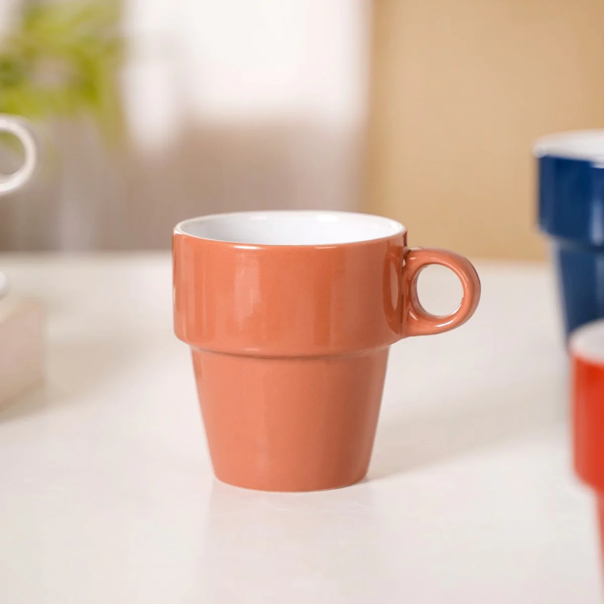 Stackable Cups Set of 6 Multicolour With Box 250ml - Image 12