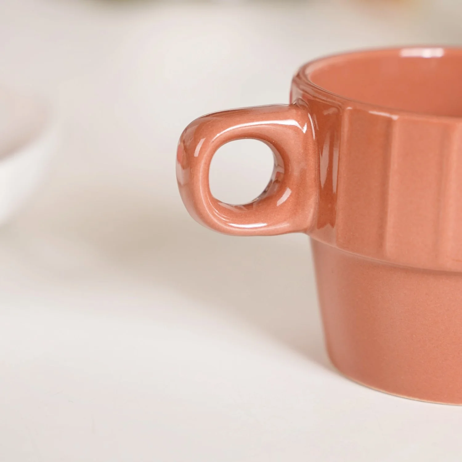 Stackable Mini Tea Cup Set Of 6 Kaori Sunset Hues 90ml - Image 14