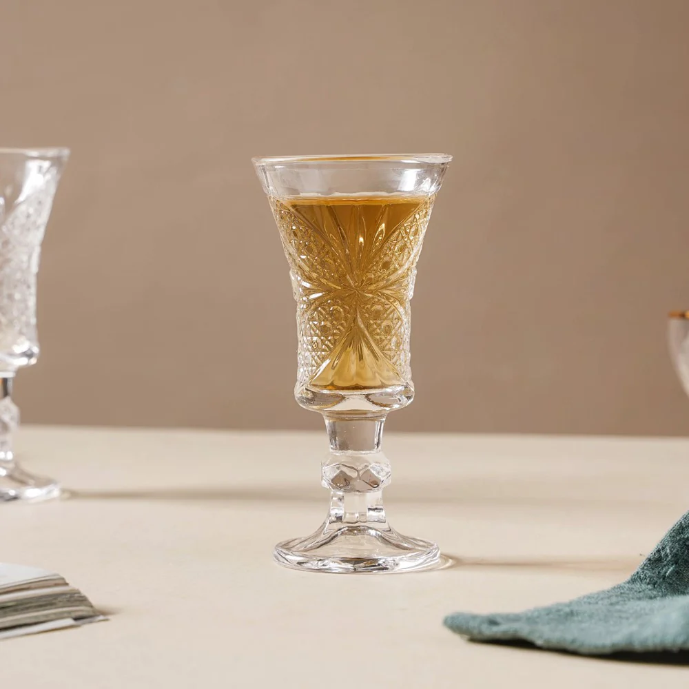 Stemmed Dessert Wine Glass Set of 2 Small - Image 3