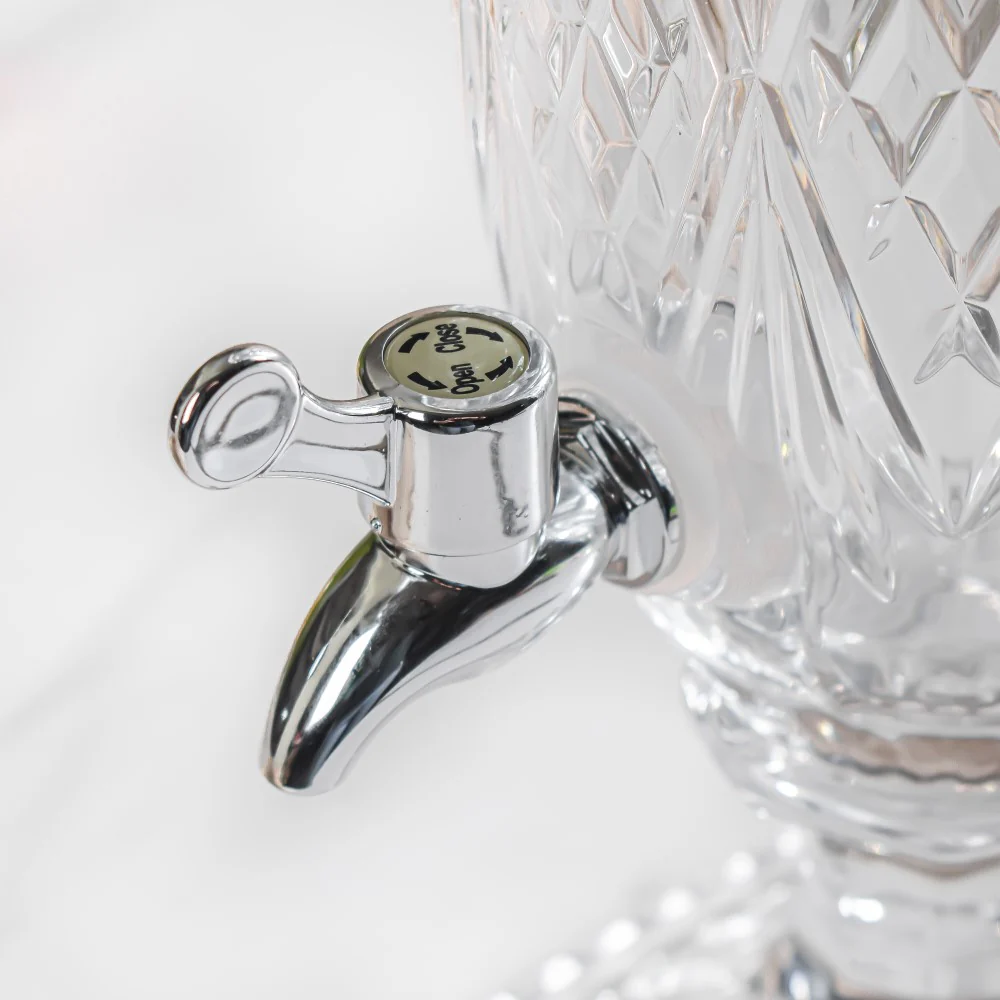 Vintage Textured Glass Water Dispenser - Image 5